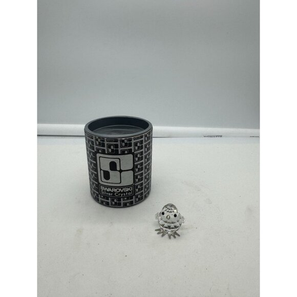 Vintage Swarovski Silver Crystal Miniature Chick Bird Figurine - Picture 1 of 6